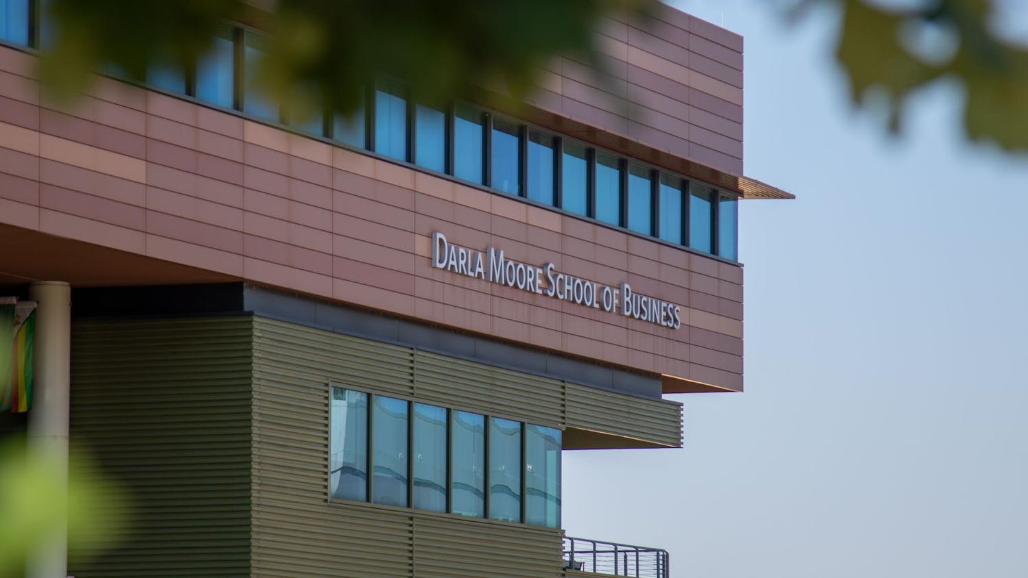 FILE — The Darla Moore School of Business located on Assembly St, Columbia SC on Aug. 18, 2024. Darla Moore is the No. 1 undergraduate international business degree program.