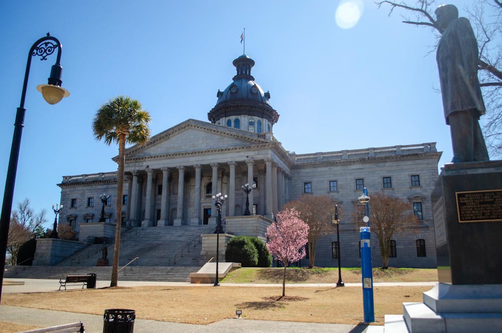 <p>The South Carolina State House is seen on Feb. 23, 2026. Jim Clyburn started his career in politics in the early 1970s when he moved to Columbia to work for then-governor John C. West.</p>