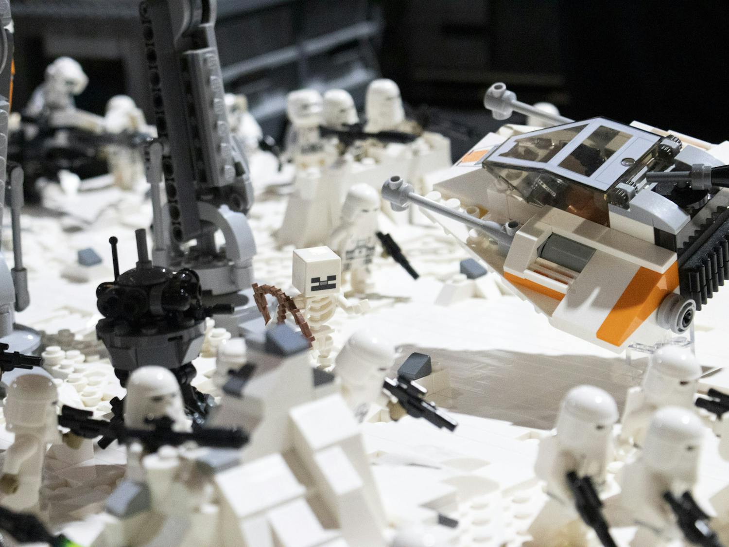 "Star Wars'" Battle of Hoth sits on display at Columbia Brick Con on March 25, 2023. Columbia Brick Con is hosted by LEGO User Group S.C. Bricks.