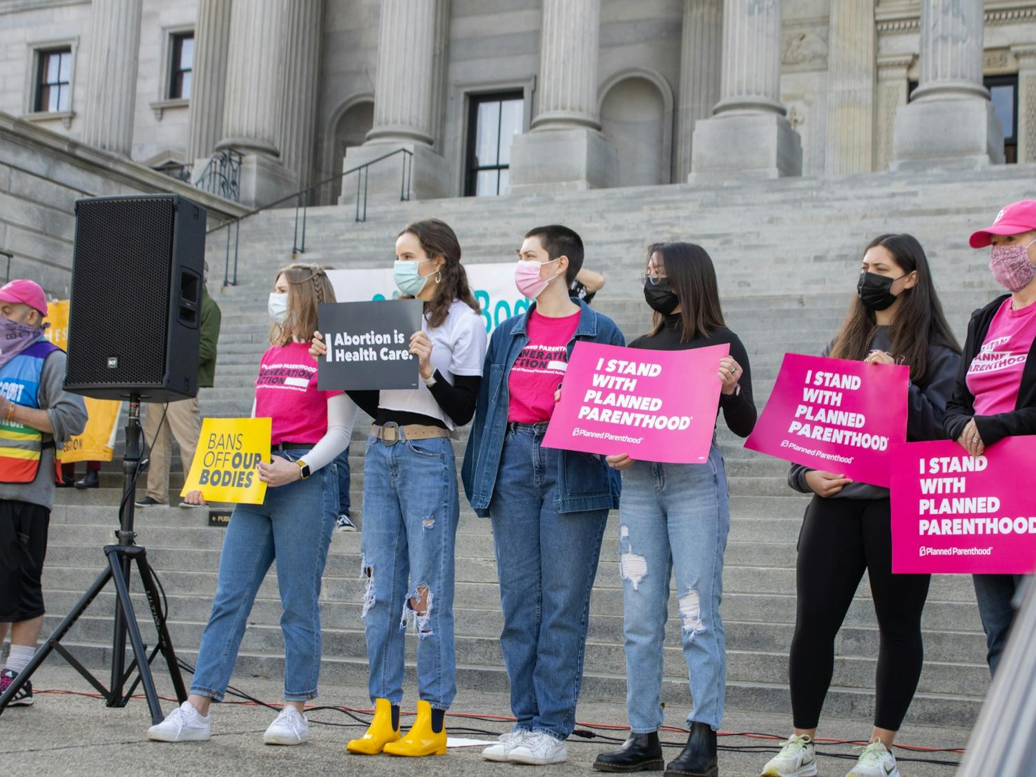 Keep Bans Off Our Bodies': Protestors rally against new anti-abortion bills 