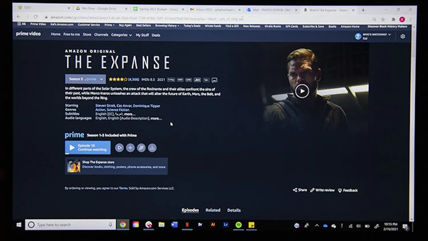 "The Expanse" is a sci-fi television show that aired on Dec. 14, 2015. The show can be watched on Amazon Prime.