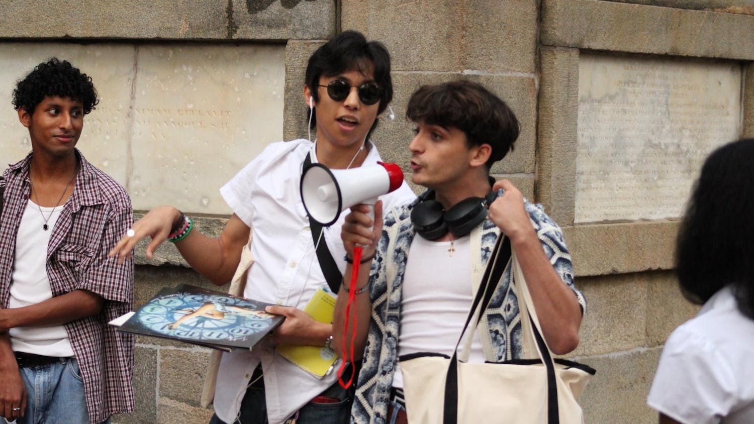 On Sept. 20, 2025, a group of people gathered on the horseshoe to compete in USC's Performative Male Contest. Twenty-two contestants put forward their best foot with their Labubus, tote bags and matcha, despite the inclement weather. The event was organized by third-year supply chain operations and management student Morgan Thomas, who was inspired by similar events on social media. After rounds of competing, first-year jazz studies major Santi Balagtas was crowned winner of the event.