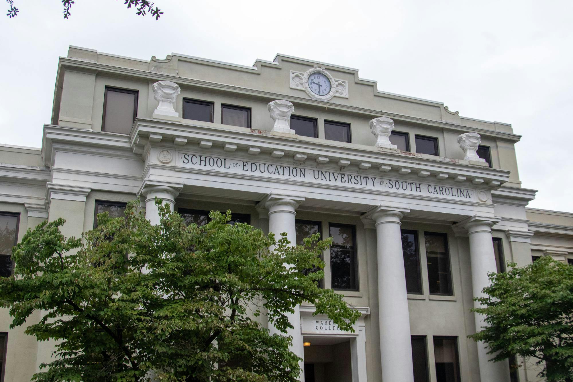 The outside of the College of Education on the University of South Carolina campus on July 29, 2024. The College of Education has seen an increase in freshman enrollment over the past two years. 