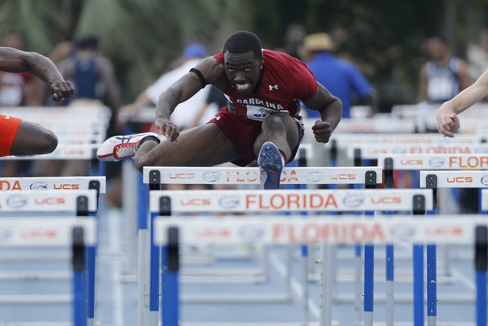  during the Pepsi Florida Relays on Friday, April 3, 2015 at Percy Beard Track at James G. Pressly Stadium in Gainesville, FL / UAA Communications photo by Tim Casey