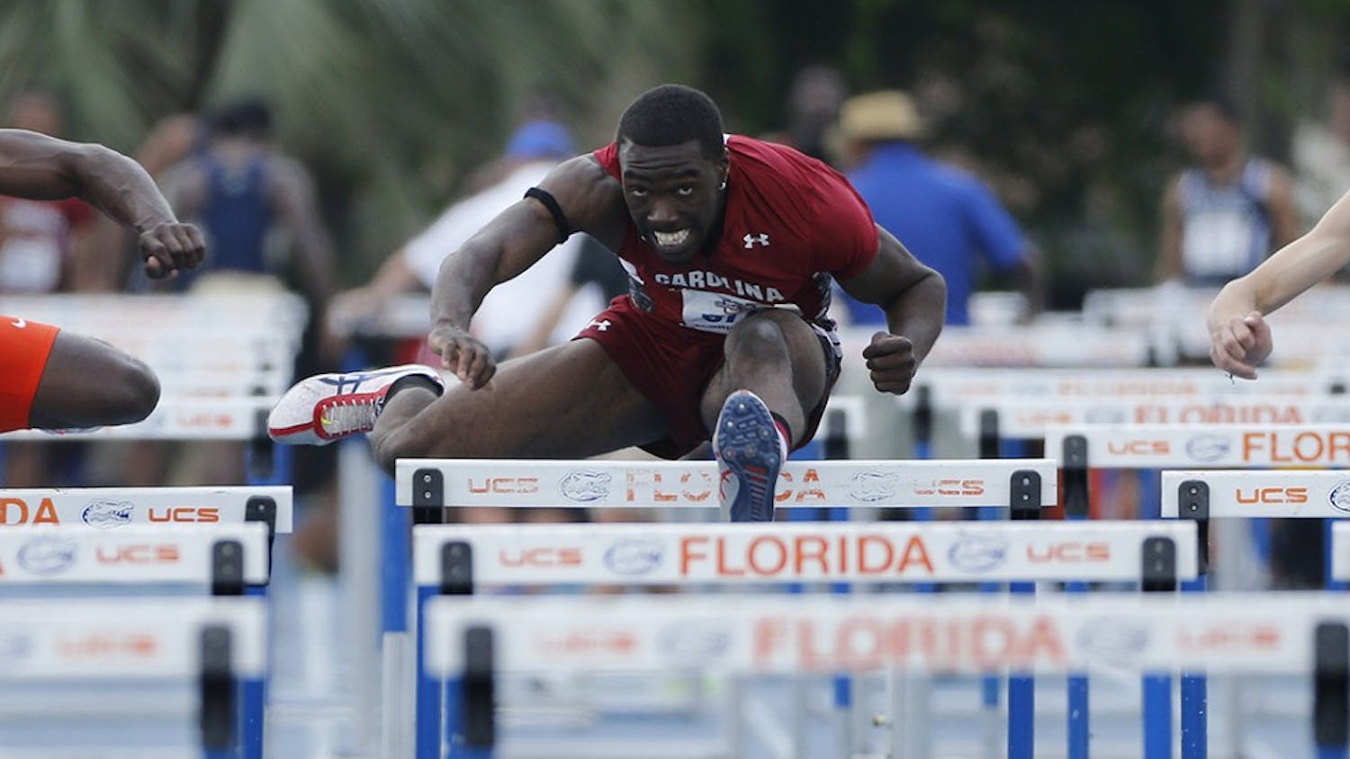  during the Pepsi Florida Relays on Friday, April 3, 2015 at Percy Beard Track at James G. Pressly Stadium in Gainesville, FL / UAA Communications photo by Tim Casey