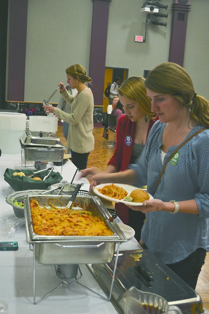 Different social classes eat their meals