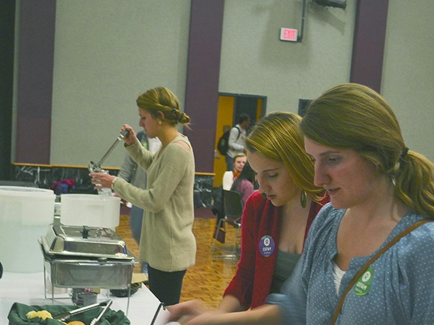 Different social classes eat their meals