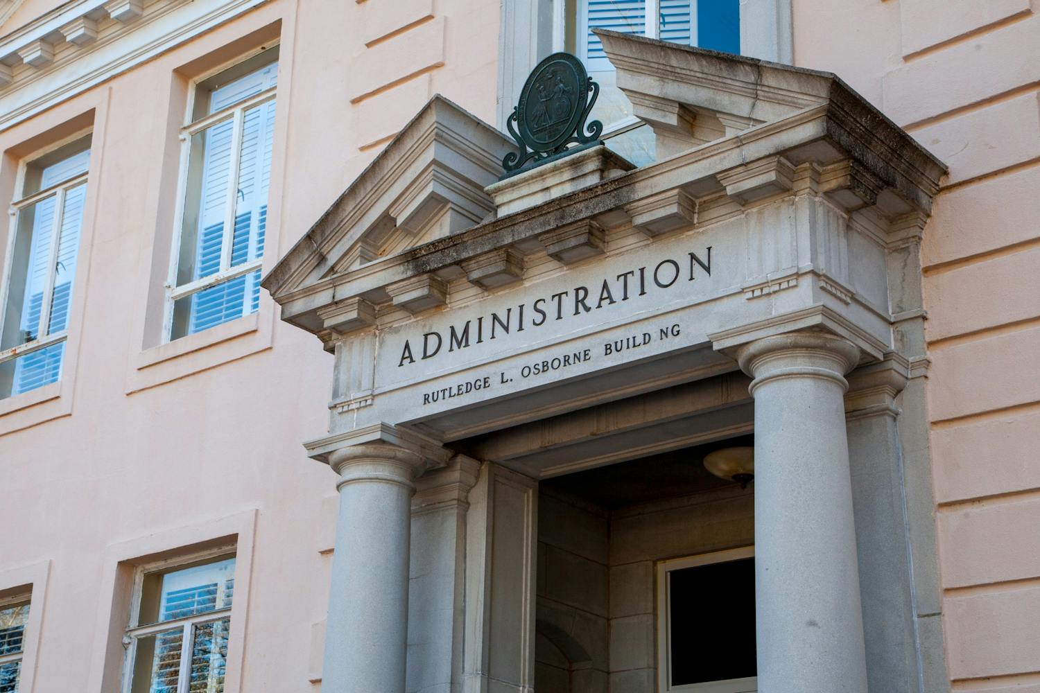 The Osborne Administration Building in Columbia, ɫɫƵ, on March 1, 2022. The building houses administrative offices for the University of South Carolina.