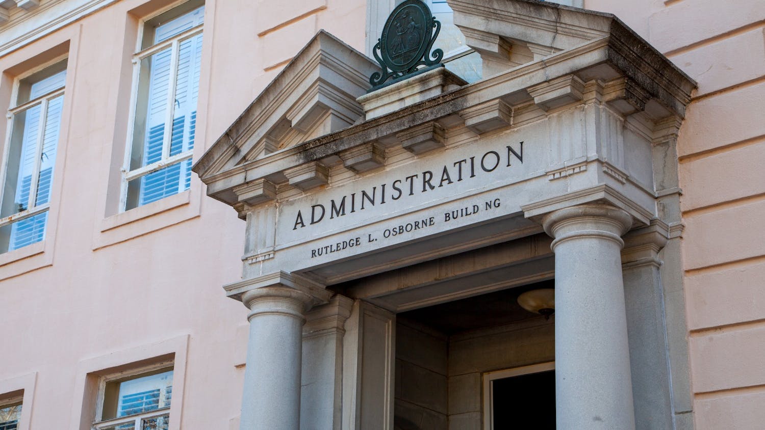 The Osborne Administration Building in Columbia, SC, on March 1, 2022. The building houses administrative offices for the University of South Carolina.