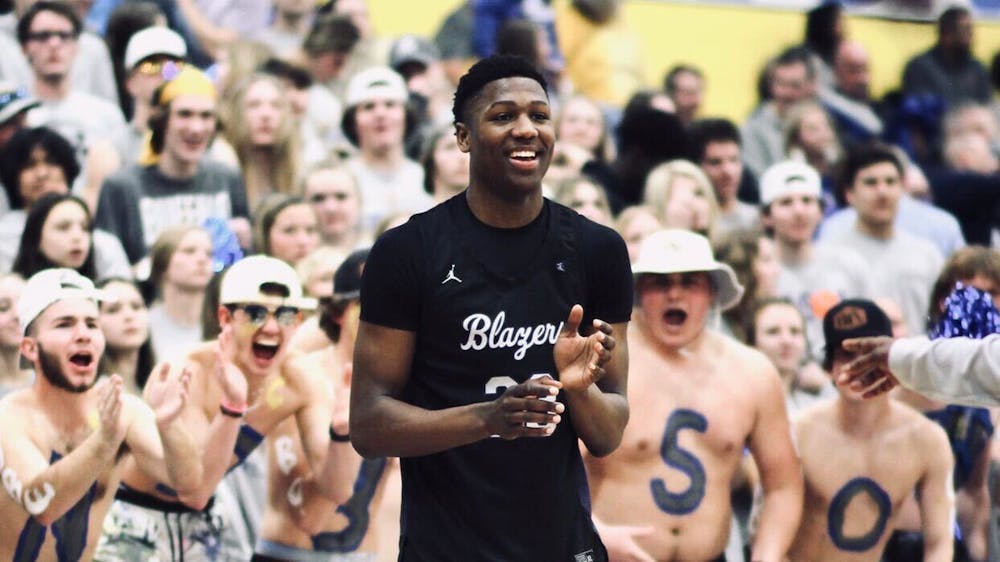 <p>Ridge View power forward GG Jackson during a game against Fort Mill High School on Feb. 21, 2022. Jackson and the Blazers went on to defeat the Yellow Jackets 63-44 to advance to the Upper State Championship.</p>