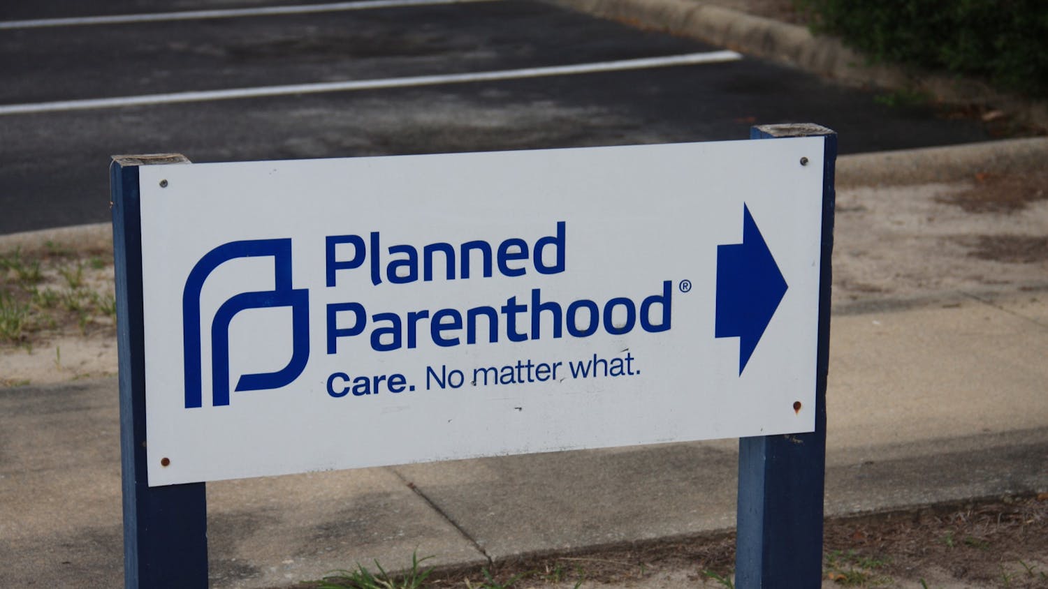 A sign for Planned Parenthood at Columbia's only abortion clinic on June 21, 2022. There are three abortion clinics in South Carolina in three different cities.