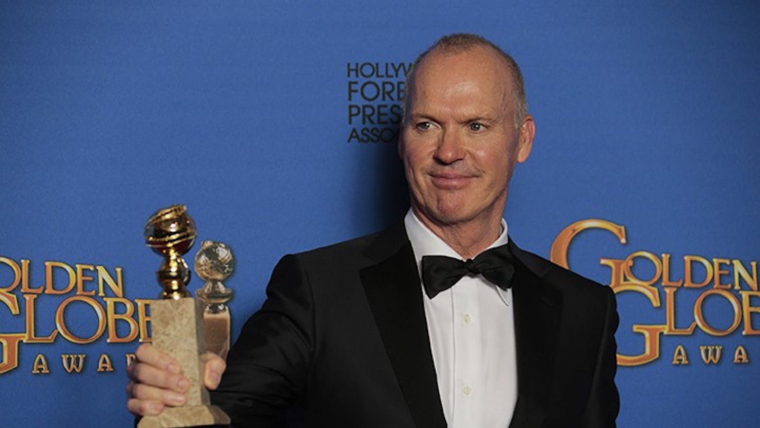 Michael Keaton backstage at the 72nd Annual Golden Globe Awards show at the Beverly Hilton Hotel in Beverly Hills, Calif., on Sunday, Jan. 11, 2015. (Lawrence K. Ho/Los Angeles Times/TNS)