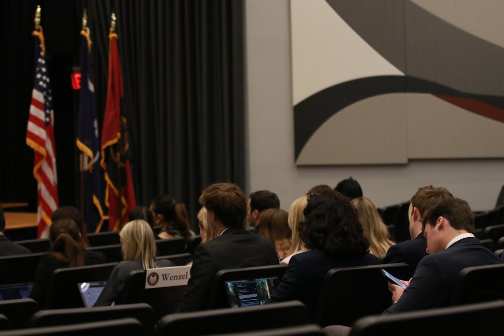 <p>FILE — The student senate body gathering in Russell House on Feb. 26, 2025.</p>
