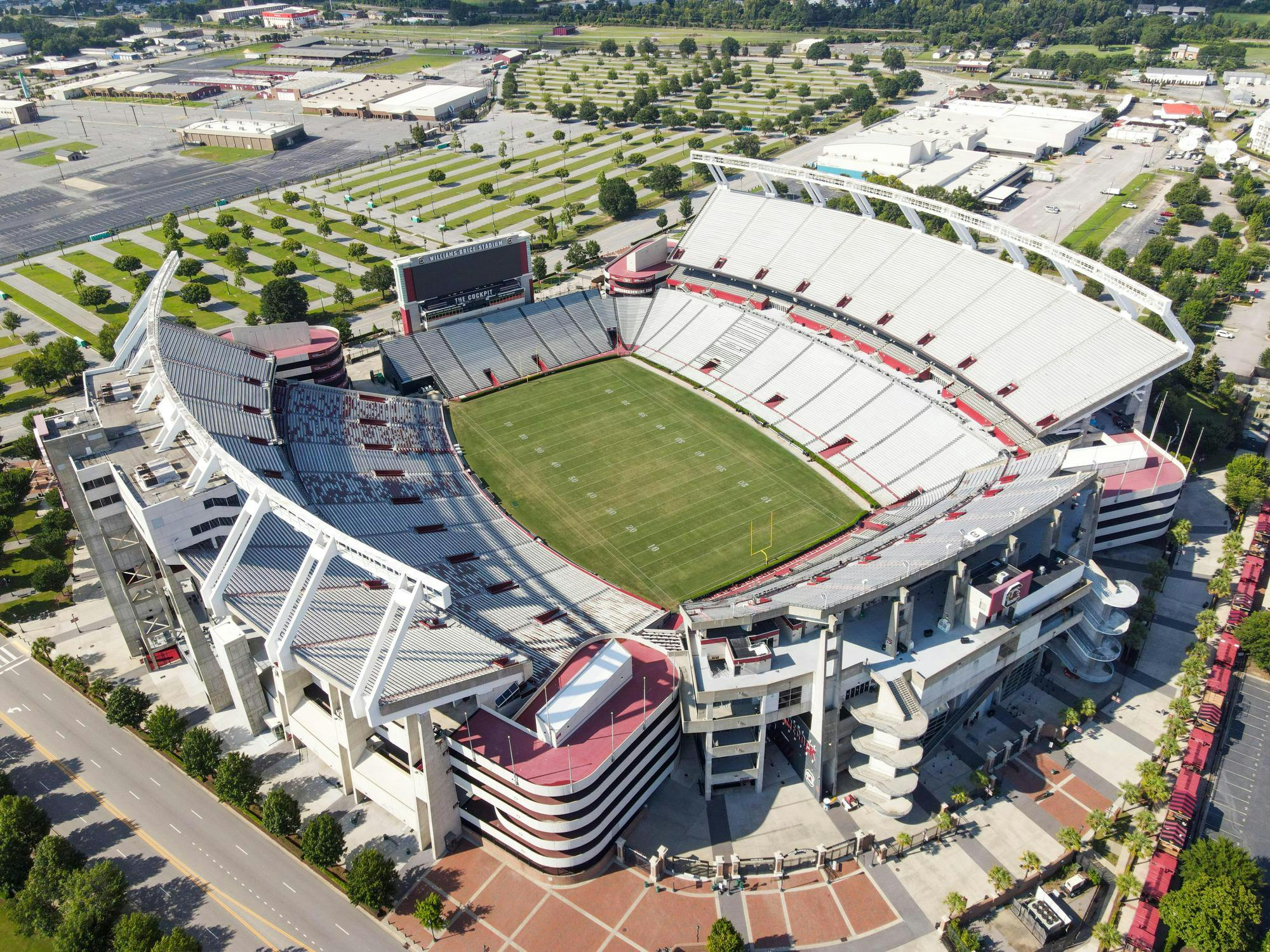 The Williams-Brice Stadium development property behind Gamecock Park. The photograph was taken on Aug. 18, 2024.