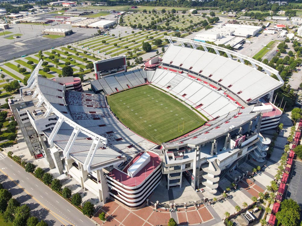 <p>The Williams-Brice Stadium development property behind Gamecock Park. The photograph was taken on Aug. 18, 2024.</p>