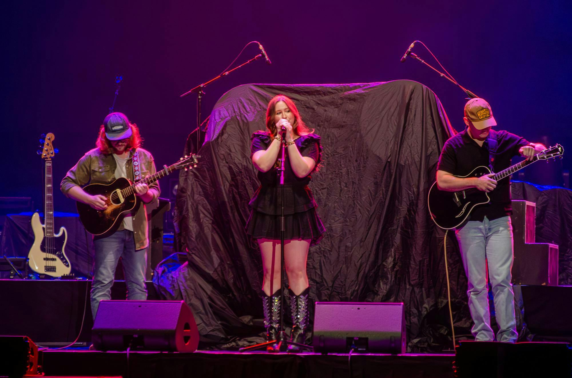 Mary English performs at the Garnet &amp; Black Spring Fest in Columbia, South Carolina, on April 11, 2026. English is a former USC student.