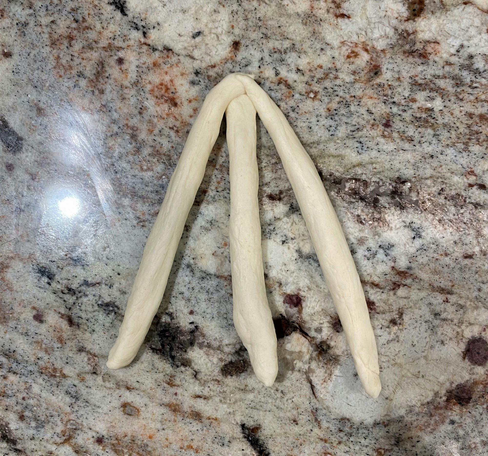 Steps 2-3. You can use a kitchen scale or eyeball the pieces.