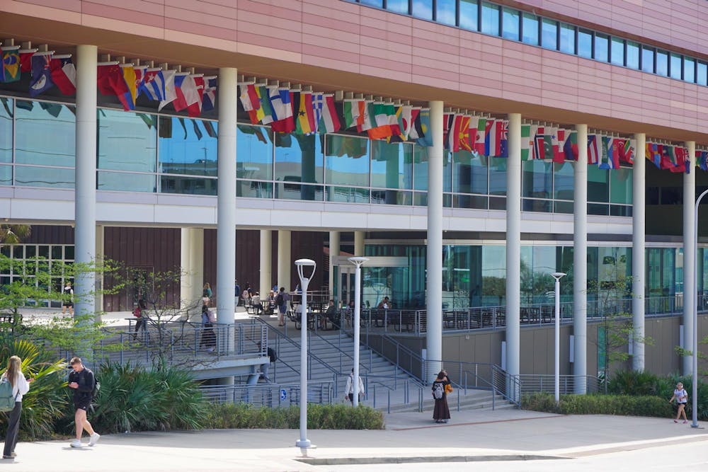 <p>Pictured is the exterior of the Darla Moore School of Business on Greene Street on March 24, 2026. International business students at the Darla Moore School of Business spend at least one semester abroad at one of more than 60 elite partner business schools worldwide.</p>