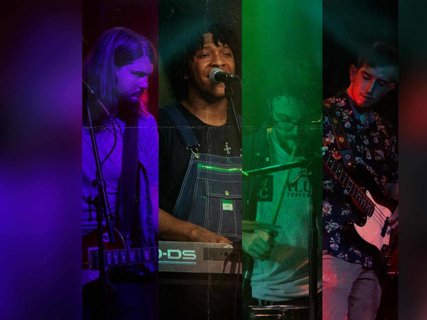 The band Opus & The Frequencies play a local gig in Columbia on June 12, 2021, at The Main Course on Main Street. From left to right: Kirk Barnes (guitar), Tony "Opus" Williams (multi-instrumental and vocals), Jesse Tortorella (drums), and Steven Tapia-Macias (bass). 