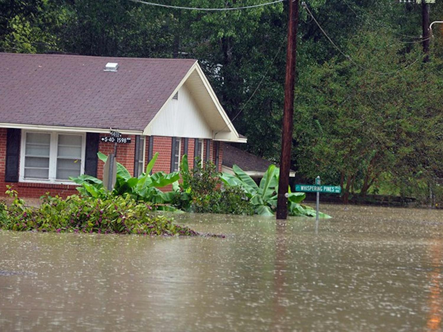 Whispering Pines Road at 5 p.m.