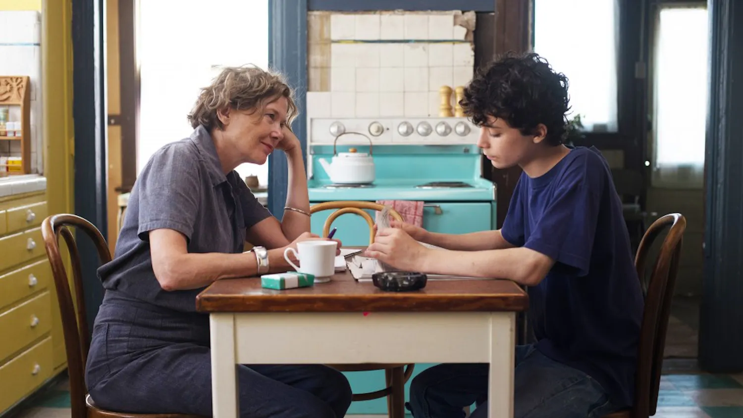 Annette Bening and Lucas Jade Zumann in the film "20th Century Women." (Merrick Morton/A24)