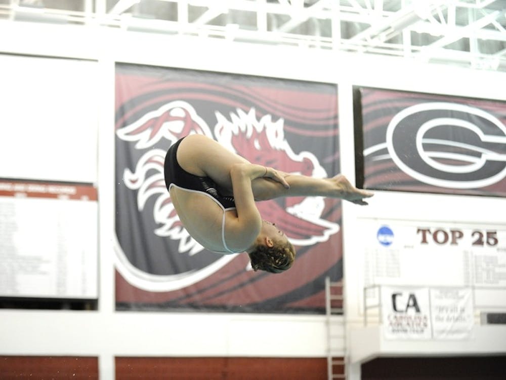 Sophomore Patricia Kranz won the one-meter board in USC’s first meet this season.