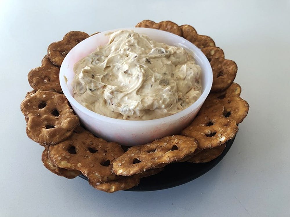 Shrimp dip with a side of pretzels, chips or crackers can be a great alternative to traditional Super Bowl party snacks.