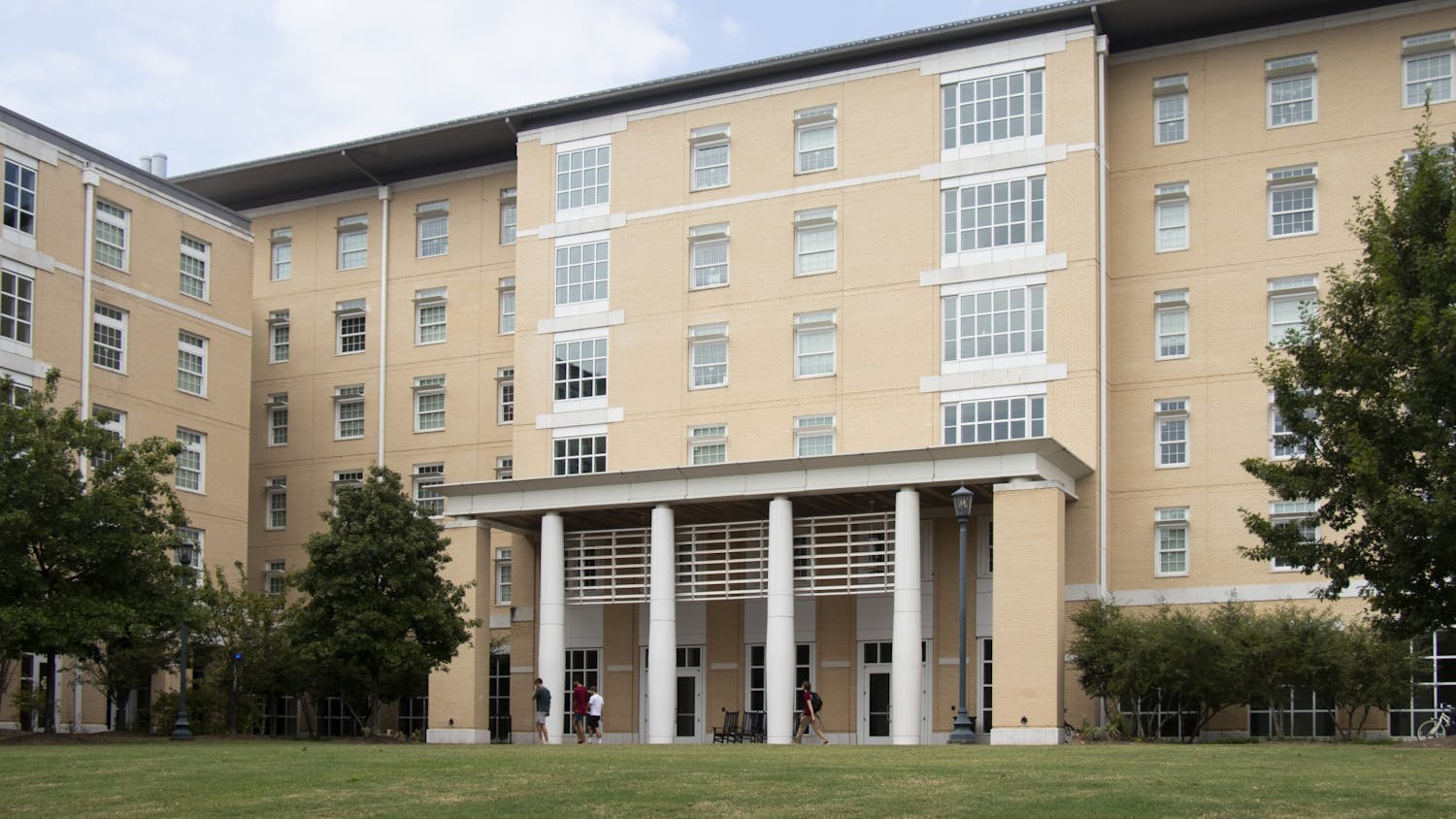 FILE — An exterior photo of the Honors Residence Hall. Honeycomb Café and the Buzz have been closed until further notice after a pipe burst on the second floor.