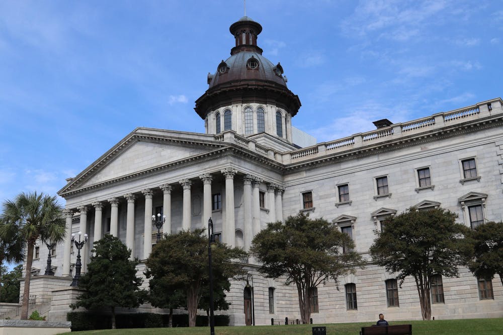 <p>FILE — The South Carolina State House located on Gervais Street in Columbia, South Carolina, on Sept. 15, 2025.</p>