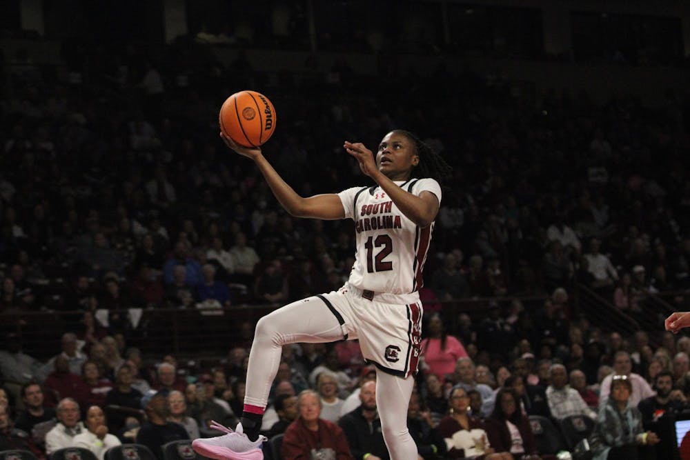 <p>FILE — Sophomore guard MiLaysia Fulwiley goes for a layup in game against Florida on Feb.13, 2025, at Colonial Life Arena. Fulwiley was named 2023 McDonald’s All American.</p>