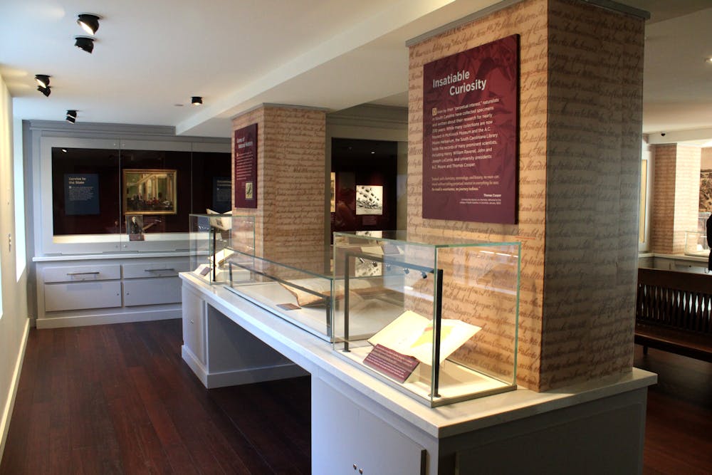 <p>The South Caroliniana Library is home to various collections of historic documents and photographs, some of which are on public display. The library hosted a media day on Oct. 3, 2023, ahead of its reopening for the first time since renovations took place in 2017.</p>