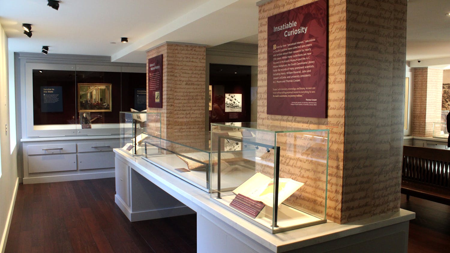 The South Caroliniana Library is home to various collections of historic documents and photographs, some of which are on public display. The library hosted a media day on Oct. 3, 2023, ahead of its reopening for the first time since renovations took place in 2017.