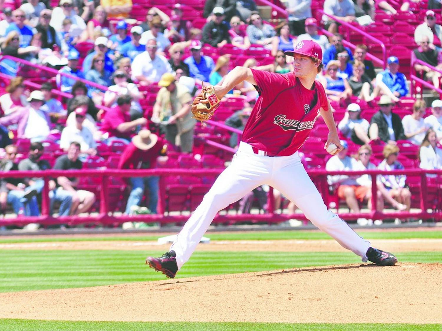 Sophomore lefty Jack Wynkoop registered a career-high 10 strikeouts in his start Saturday. No South Carolina pitcher allowed a run in the series.