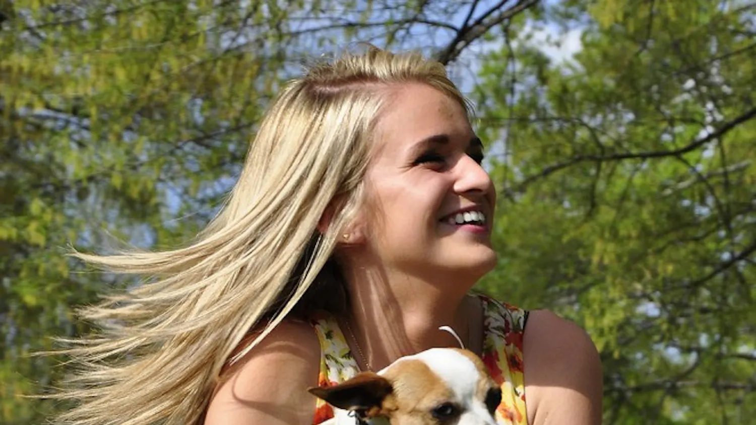 Fifteen dogs up for adoption walk the runway at the second annual Doggie Fashion Show Monday on Davis Field. Donations from the event went to support the ASPCA.