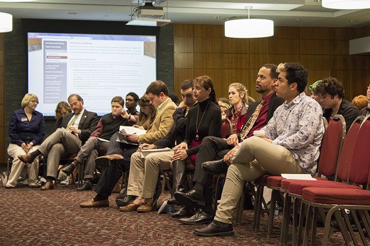 Students had the opportunity to voice their concerns about a variety of problems on campus.
