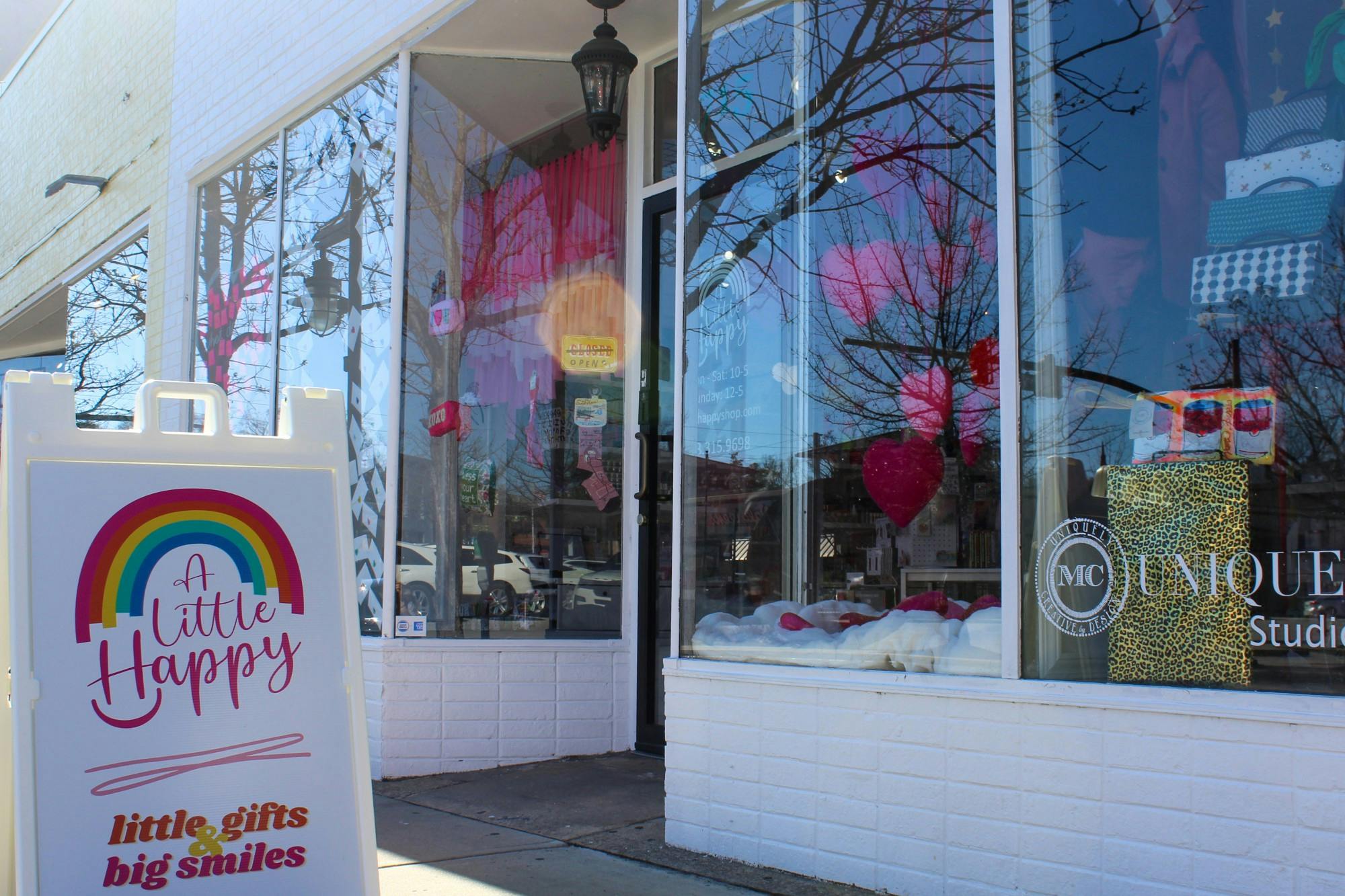 A Little Happy, a gift shop located in Five Points in Columbia, SC on Feb. 9, 2022. The shop gets new items daily such as pillows, makeup bags, and temporary tattoos. 