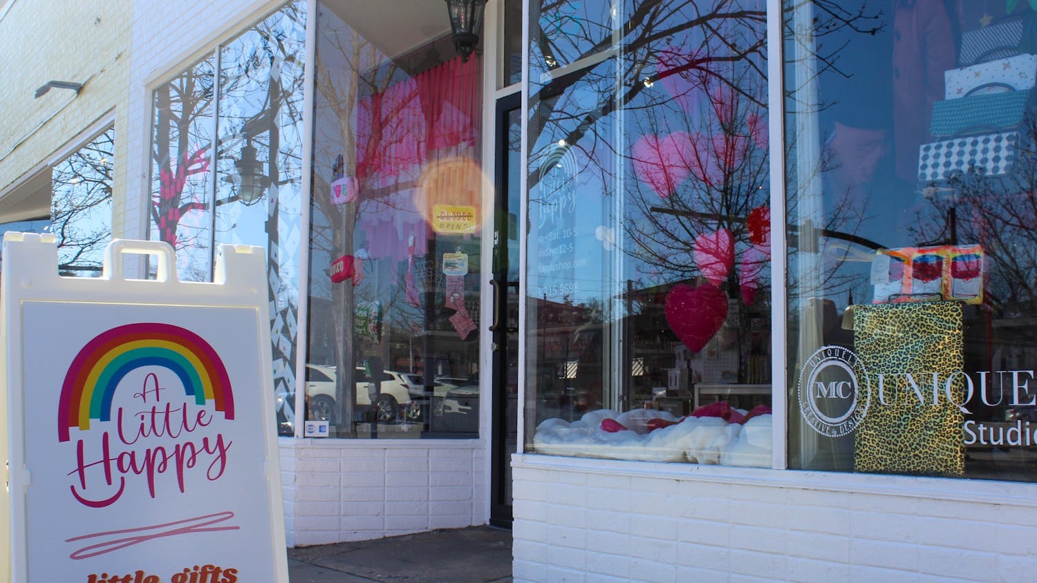 A Little Happy, a gift shop located in Five Points in Columbia, SC on Feb. 9, 2022. The shop gets new items daily such as pillows, makeup bags, and temporary tattoos. 
