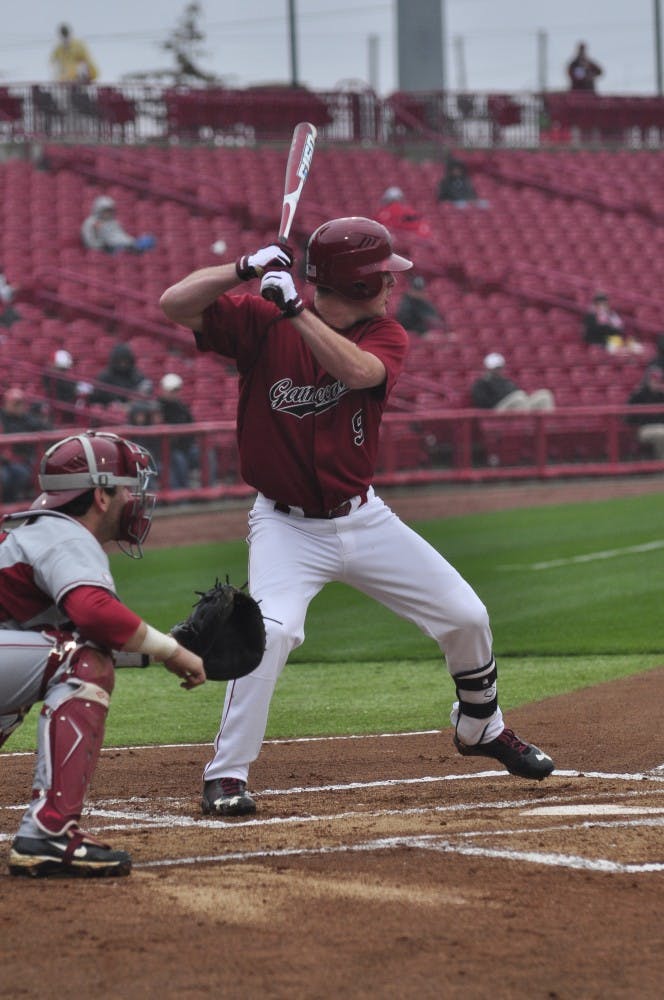 	Sophomore shortstop Joey Pankake had two hits in Sunday afternoon’s 11-inning 5-3 loss to Arkansas.