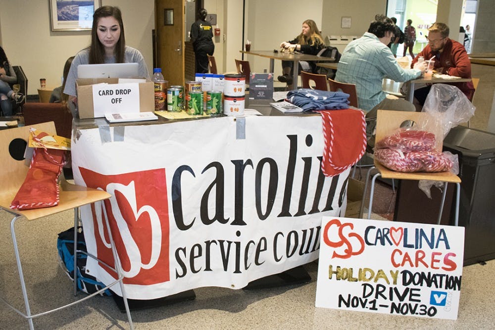 The Carolina/Clemson Blood Drive is one of the many charity drives running at USC during the holiday season.