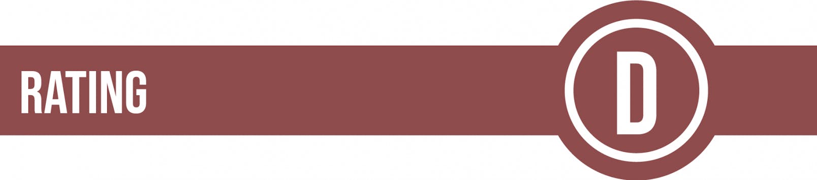 D Rating Graphic - Stock