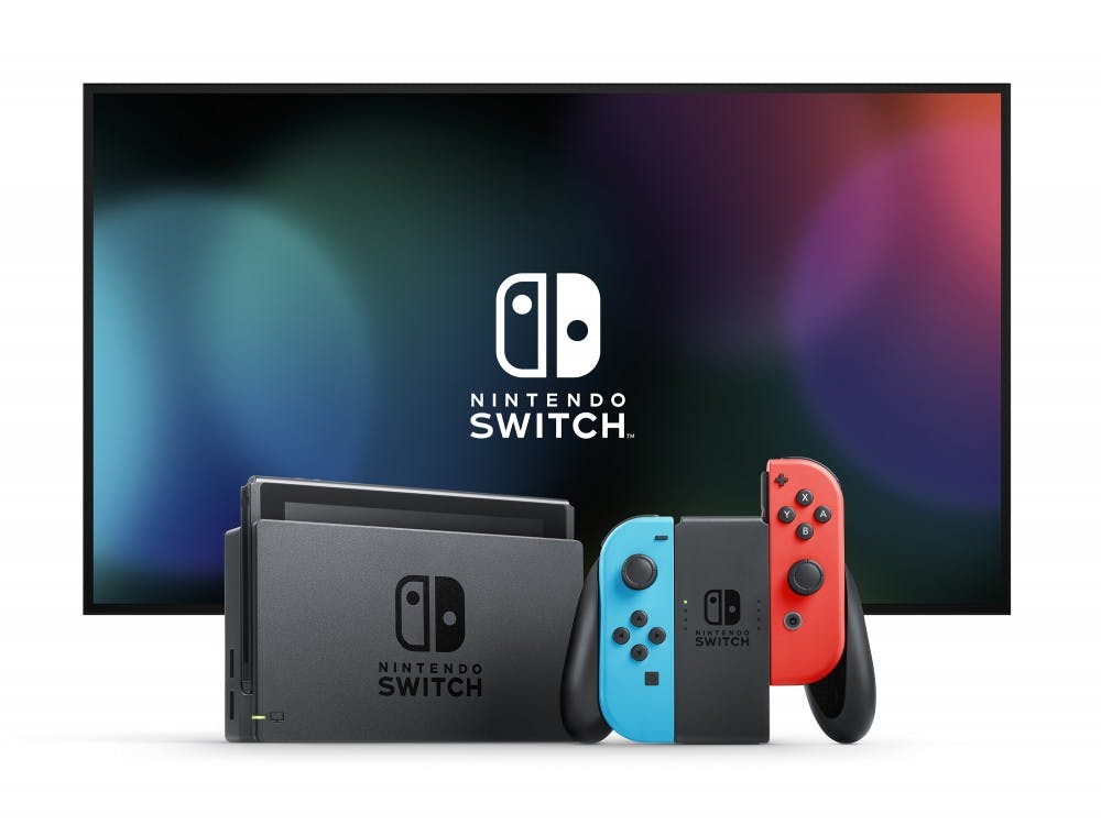 The Nintendo Switch is meant for both home and portable play, with a main unit that includes a screen with capacitive touch. (Nintendo of America)