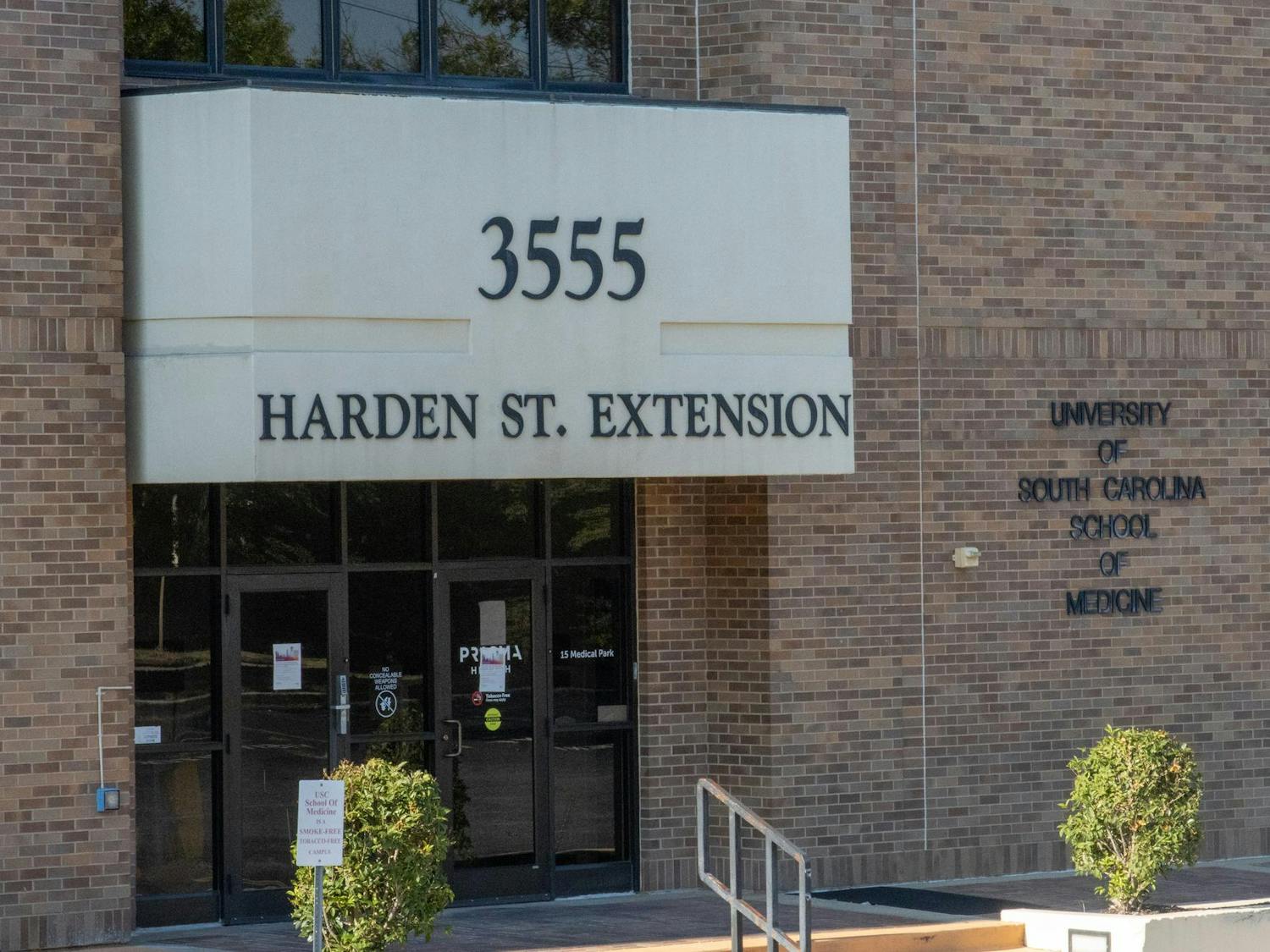The University of South Carolina School of Medicine's newest addition sits on Harden Street Extension on Sept. 22, 2024. This will be the latest location of the Brain Health Network, led by researchers from the School of Medicine.