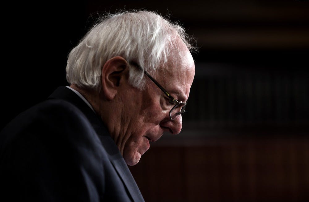 Vermont Independent Sen. Bernie Sanders, widely considered a possible 2020 White House contender, attends a press conference to announce the reintroduction of a resolution to end U.S. support for the Saudi-led war in Yemen on Wednesday, January 30, 2019 at the U.S Capitol in Washington, D.C. Olivier Douliery/Abaca Press/TNS)