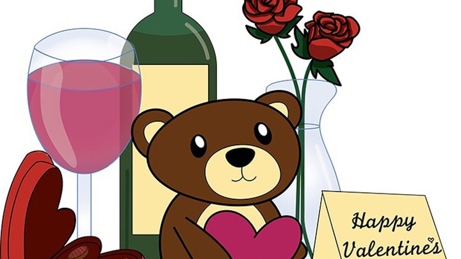 Traditional Valentines day items include stuffed animals, wine, chocolates and flowers. These materialistic items have become a staple of the holiday.&nbsp;