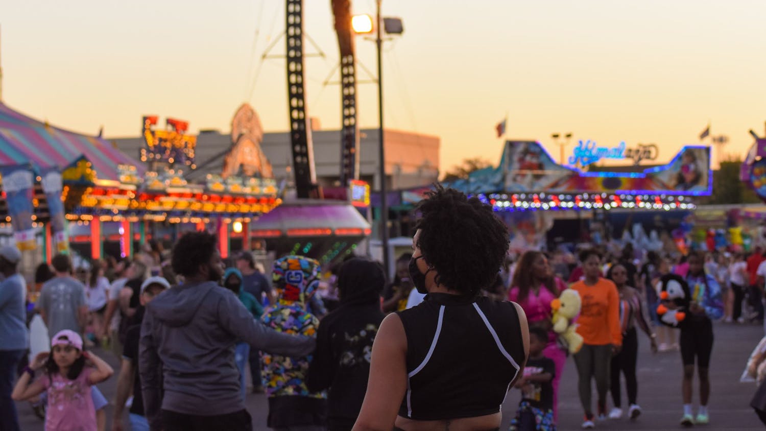 The crowd at the South Carolina State Fair in October 2021.