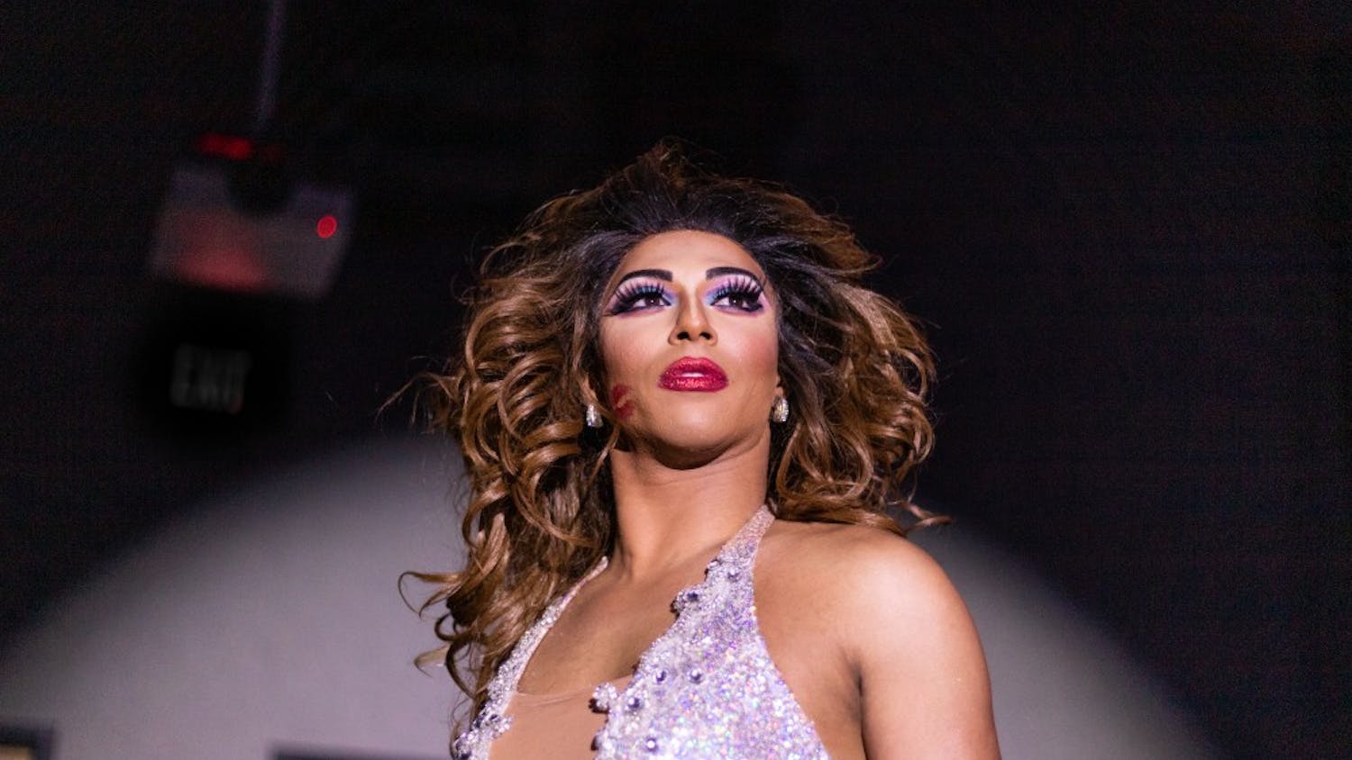 &nbsp;Drag Queen Shangela from RuPaul’s Drag Race performs onstage in the Russell House Ballroom during the annual Birdcage event in 2018.