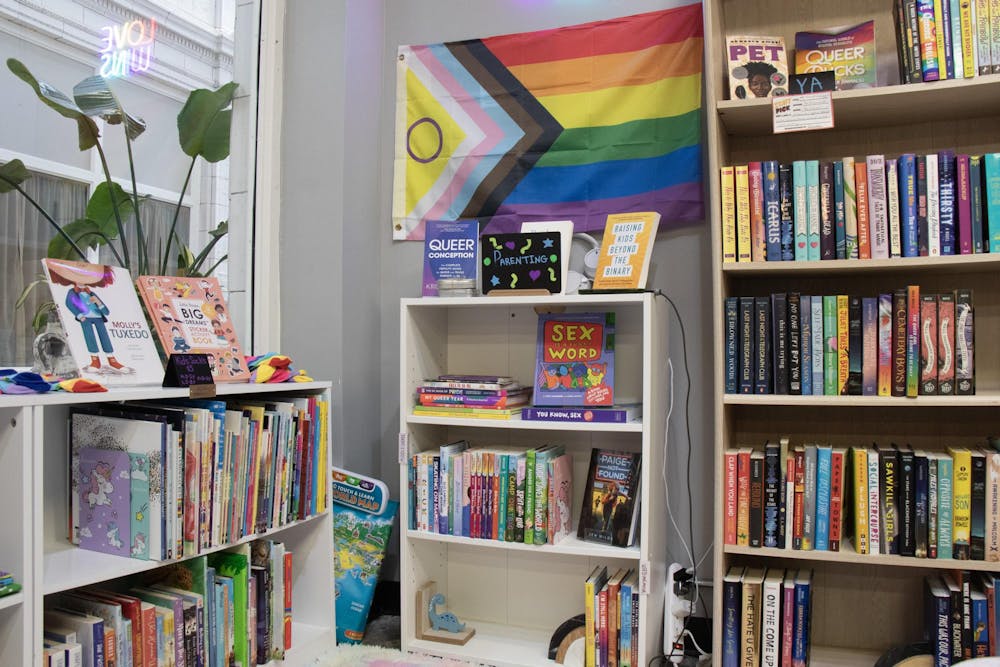 <p>Shelves of LGBTQIA+ literature inside Queer Haven Books in Columbia, South Carolina, on Sept. 28, 2024. The store offers a selection of reading material to support and represent the LGBTQIA+ community.</p>