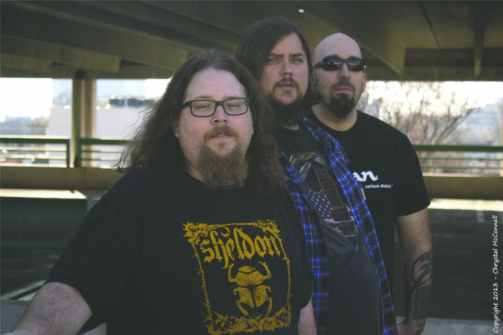 	Left to right: bassist Donny Bastian, lead vocalist/guitarist James George and drummer David Dietze, who have known each other since high school, formed Marytre in 2011.