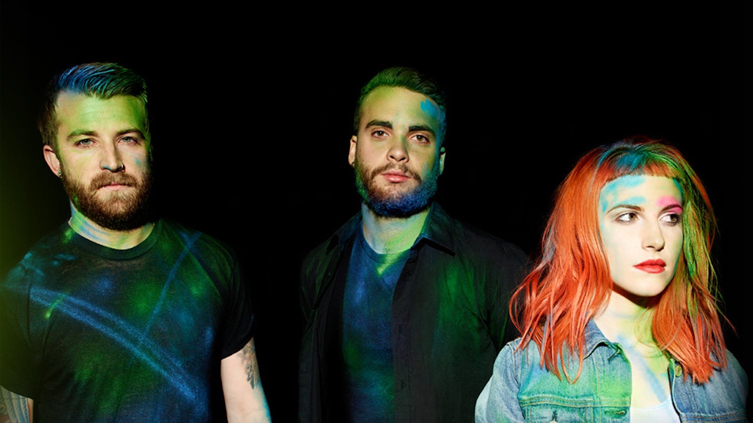 	After losing two members, Hayley Williams (right), Jeremy Davis (left) and Taylor York have released the band’s self-titled album.