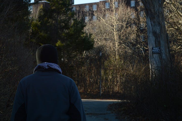Lakeville State Hospital, an abandoned mental institution in Lakeville, Massachusetts.